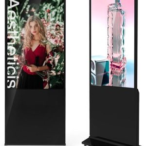 54 Inch Indoor Floor Standing Digital Signage Advertising Display Kiosk LCD Screen Commercial Totem Android System Vertical Poster with Auto Media Player