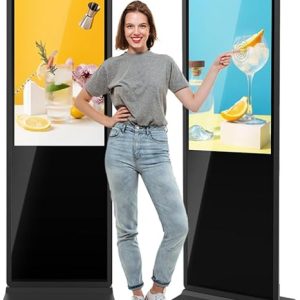 43 Inch Indoor Digital Signage Touchscreen Kiosk Floor Standing Advertising Display LCD Totem Interactive Monitor Android System with Auto Media Player