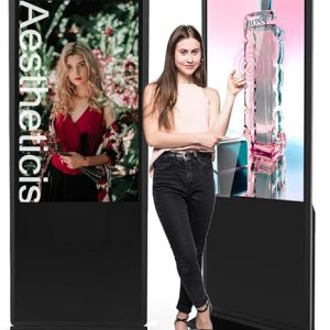 54 Inch Indoor Digital Signage Touchscreen Kiosk Floor Standing Advertising Display LCD Totem Interactive Display Poster Android System with Auto Media Player